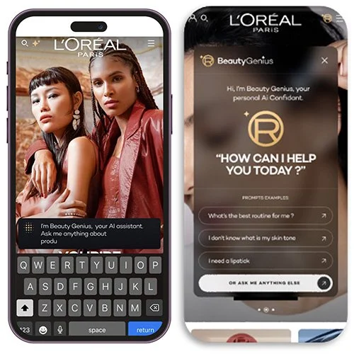 Exemple de contenu interactif - L'Oréal